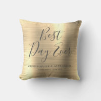 Beste dag ooit Roos gouden metallic bruiloft