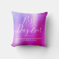 Beste dag ooit Roos roze Paarse bruiloft