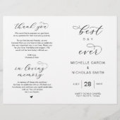 Beste dag ooit, vouwbare weduwprogramma's (Voorkant)