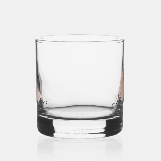Beste dag ooit Waterverf bruidsmeisje jurk Whisky Glas (Links)