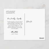 Beste dag van het huwelijk Foto Hartelijk dank Briefkaart (Achterkant)