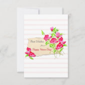 Beste dagkaart voor beste wensen bedankkaart (Voorkant)