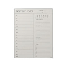Beste dagplanner, 11 inch x 8,5 inch Notitieblok -