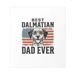 Beste Dalmatische Vader Ooit Patriottisch Hond Shi Notitieblok