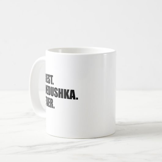 Beste Dedushka ooit Mok Russische grootvader (Voorkant links)