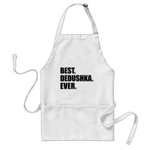 Beste Dedushka ooit Russische grootvader Apron Standaard Schort