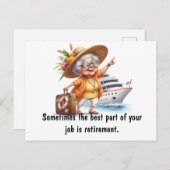 Beste deel van de pensionering briefkaart (Voorkant / Achterkant)