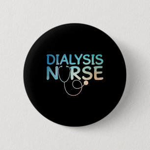 Beste Dialyse Verpleegkundige Kunst Voor Vrouwen H Ronde Button 5,7 Cm