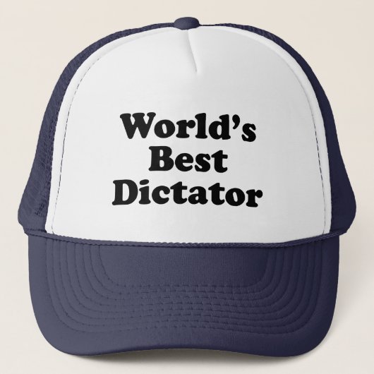 Beste Dictator ter wereld Trucker Pet (Voorkant)