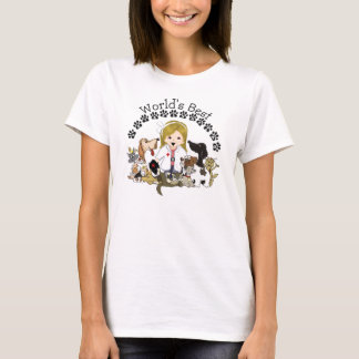 Beste dierenarts ter wereld - Vrouw blond haar T-shirt