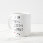 Beste ding op het Internet Custom Online Dating Koffiemok (Voorkant links)