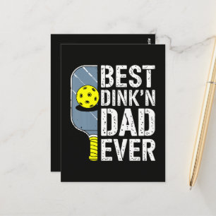 Beste Dink'N Papa Ooit Pickleball Briefkaart