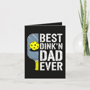 Beste Dink'N Papa Ooit Pickleball Feestdagen Kaart