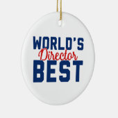 Beste directeur ter wereld keramisch ornament (Rechts)