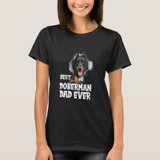Beste Dobermann Papa Ooit Vintage Vader's Papa Dob T-shirt