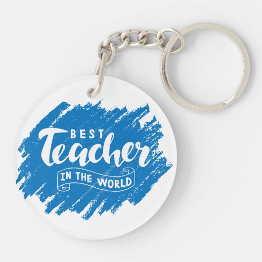 Beste docent ooit cadeau acryl Sleutelhanger (Achterkant)
