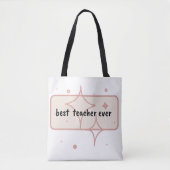 Beste docent ooit Canvas tas - Perfect Teacher App (Voorkant)