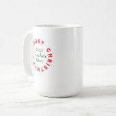 Beste docent ooit Kerstcadeau Bedankt Koffiemok (Voorkant links)