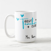 Beste docent ooit Mok – gepersonaliseerde naam cad (Links)