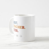 Beste docent ooit retro Mok (Voorkant links)