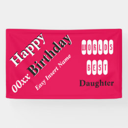 Beste dochter ter wereld spandoek