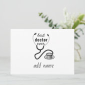 Beste Doctor Ooit Waardering 's Werelds Grootste D Bedankkaart (Staand voorkant)