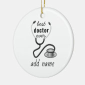 Beste Doctor Ooit Waardering 's Werelds Grootste D Keramisch Ornament (Links)
