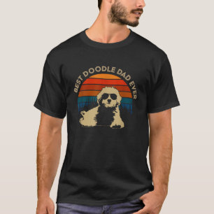 Beste doedel papa ooit grappige hond goldendoodle t-shirt
