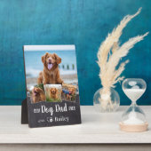Beste DOG DAD ooit - Aangepast 4-pet fotocollage Fotoplaat (Zijkant)