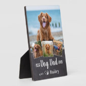 Beste DOG DAD ooit - Aangepast 4-pet fotocollage Fotoplaat (Zijkant)