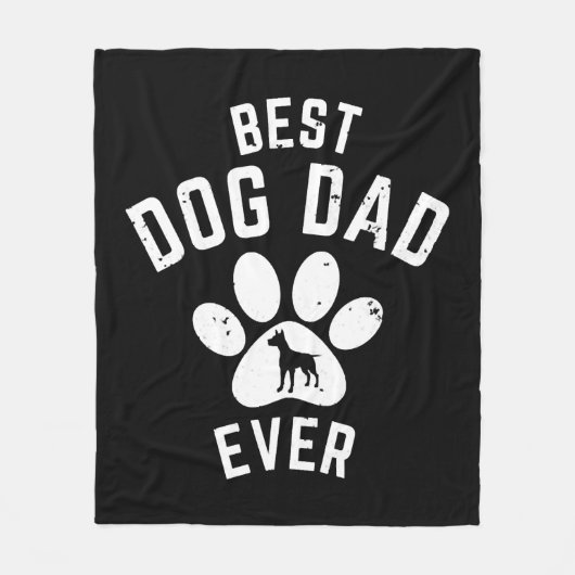 BESTE DOG DAD OOIT FLEECE DEKEN (Voorkant)