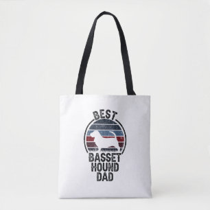 Beste Dog Father Dad - Basset Hound Draagtas