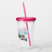 Beste Dog Great Dane "spoted" Acryl Drinkbeker (Links)