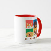 "Beste Dog Mom Ever" Mok Perfect Gift voor Dog Mom (Voorkant rechts)