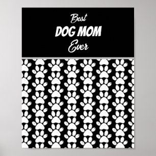 BESTE DOG MOM OOIT POSTER