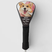 Beste DOG MOM op basis van Par Custom Photo Moeder Golfheadcover (Voorkant)