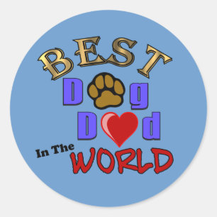 Beste Dog Pap in de Wereld Sticker