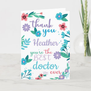 Beste dokter ooit bedankt kaart