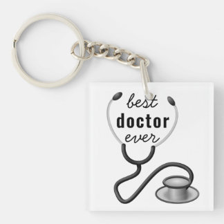 Beste Dokter Ooit Stethoscoop Arts Afstuderen Sleutelhanger