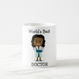 Beste dokter ter wereld, Cute Black Vrouw Koffiemok