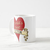 Beste dokter ter wereld koffiemok (Voorkant links)