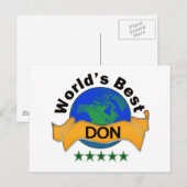 Beste DON ter wereld Briefkaart (Voorkant / Achterkant)