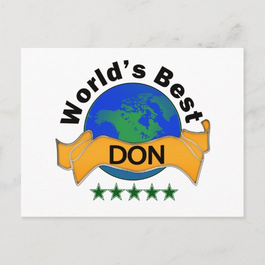 Beste DON ter wereld Briefkaart (Voorkant)