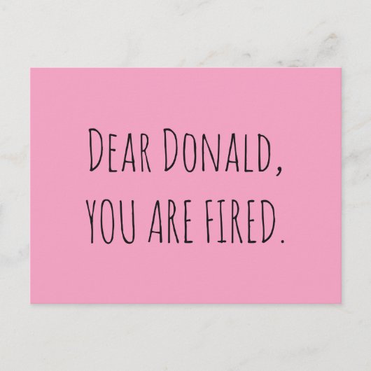 Beste Donald, je bent bang Briefkaart (Voorkant)