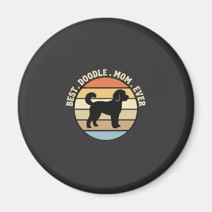 Beste Doodle Moeder Ooit Retro Hond Magneet