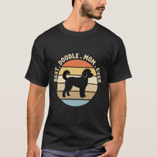 Beste Doodle Moeder Ooit Retro Hond T-shirt