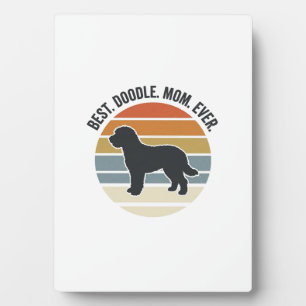 Beste Doodle Moeder Ooit Vintage Hond Moeder Ontwe Fotoplaat