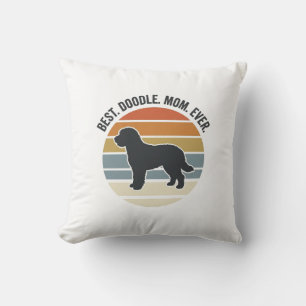 Beste Doodle Moeder Ooit Vintage Hond Moeder Ontwe Kussen
