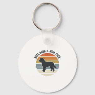Beste Doodle Moeder Ooit Vintage Hond Moeder Ontwe Sleutelhanger