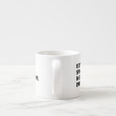 Beste draaiende instructeur ooit espresso kop (Achterkant)